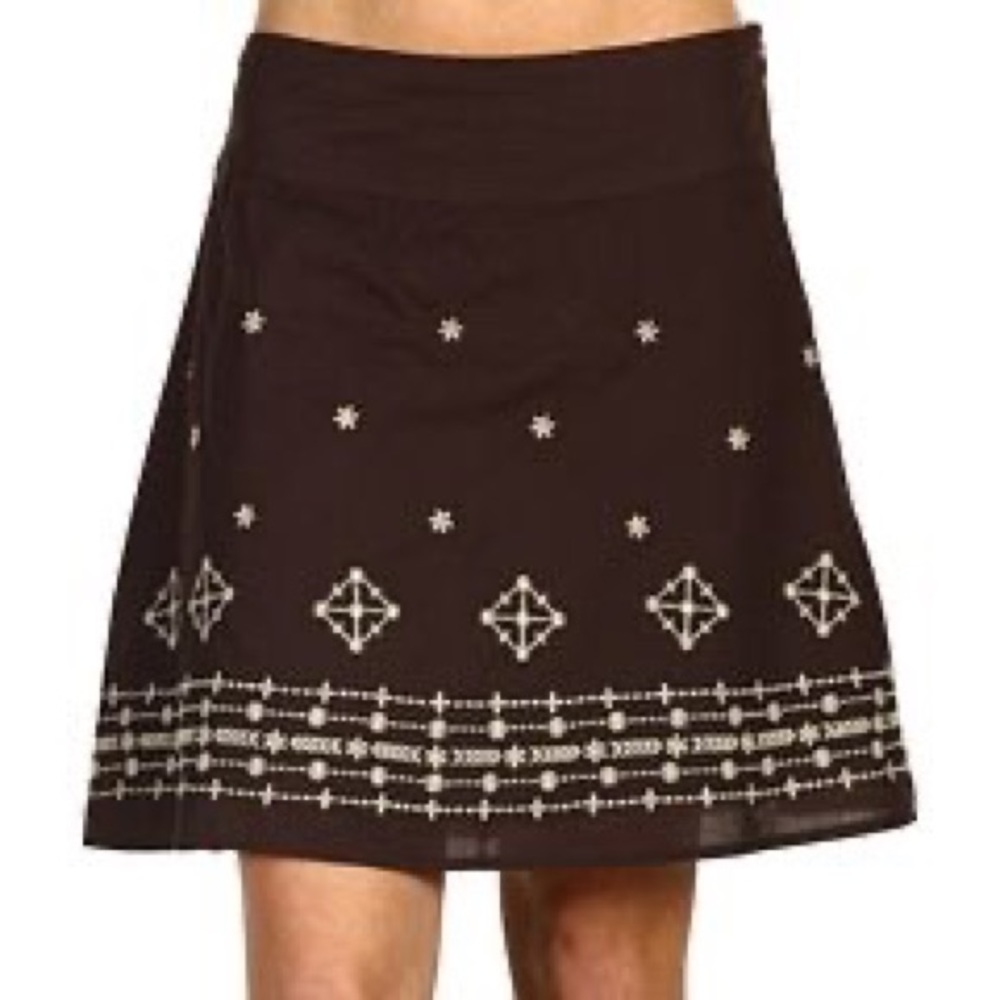 NWT Prana Savvy skirt 💯 cotton embroidered siz…